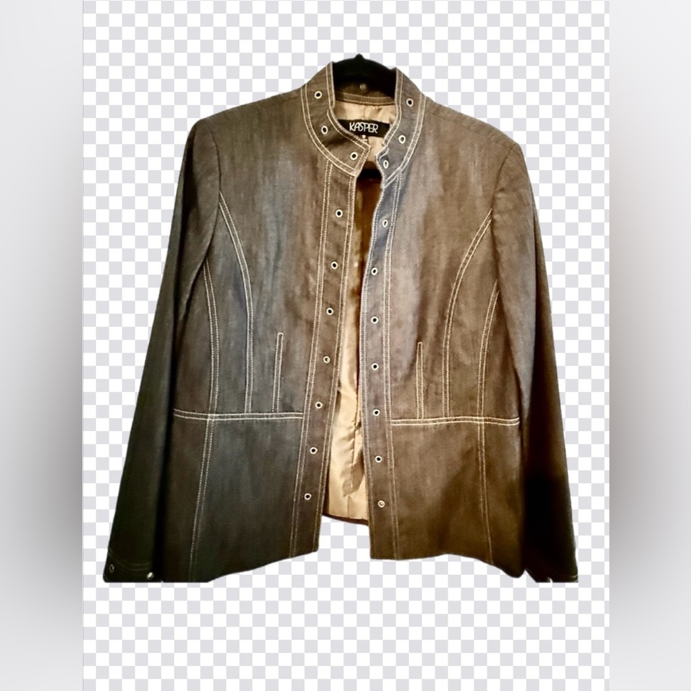 Jean jacket Kasper‎ Women's Denim Gray Jean Jacket